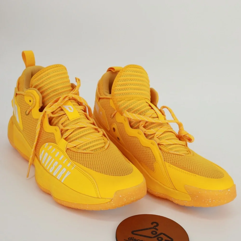 Adidas Dame‎ 7 EXTPLY Opponent Advisory Solar Yellow Basketball Shoes SZ 14 NWOB